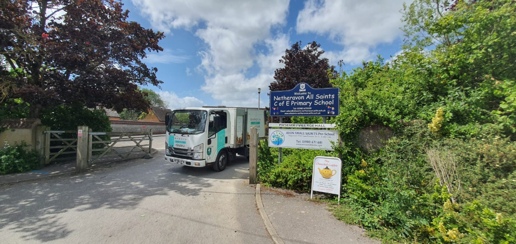 Donating Woodchip to Netheravon Primary School